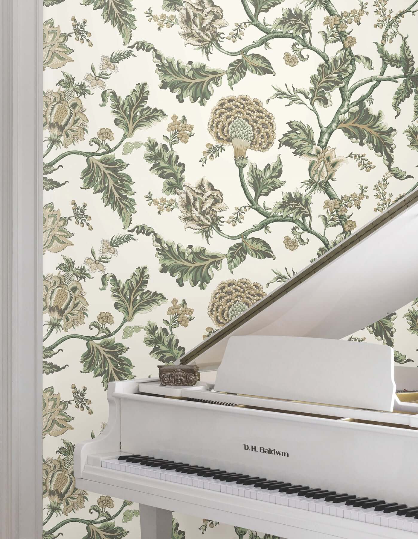 monroe-green-wallpaper-york-wallcoverings-mx9626w - York Wallcoverings Wallpaper