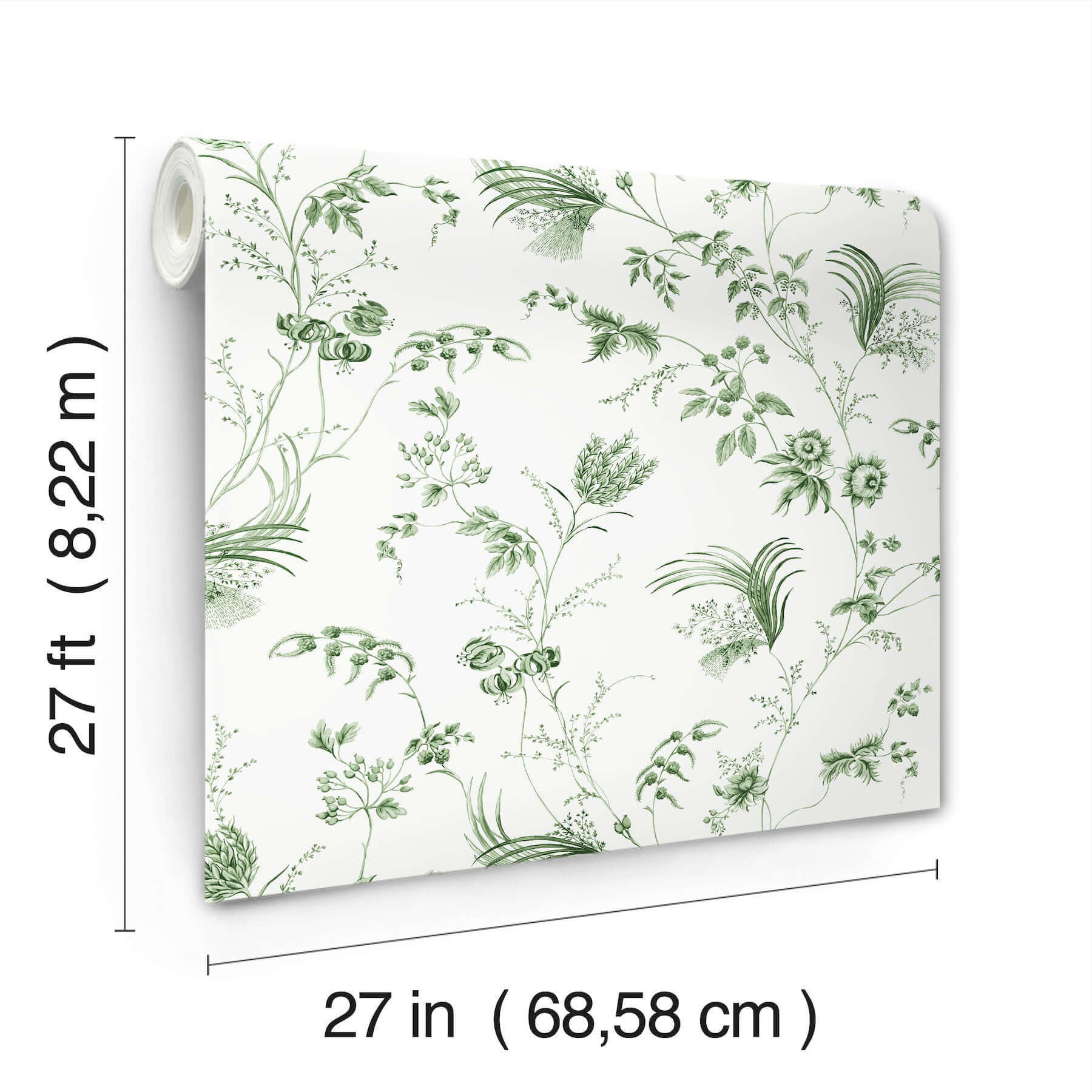 floral-lace-green-wallpaper-york-wallcoverings-mx9680 - York Wallpaper Wallpaper