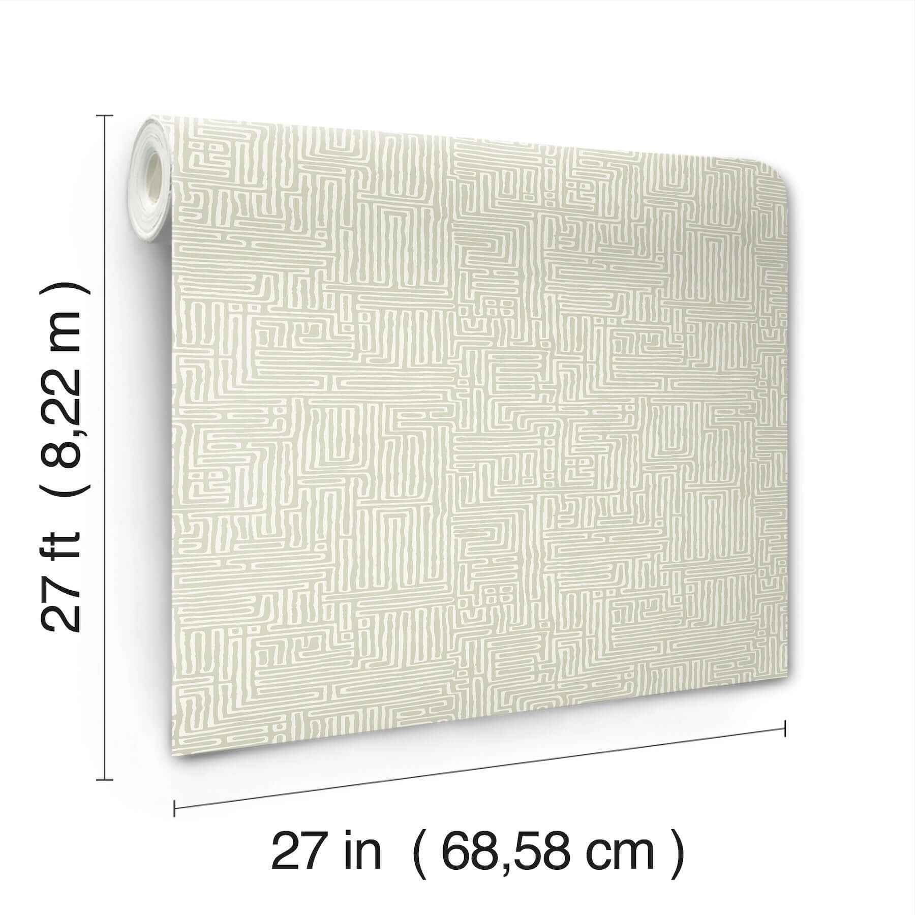 Passages Green Wallpaper - York Wallcoverings - MX9688 - York Wallcoverings Wallpaper