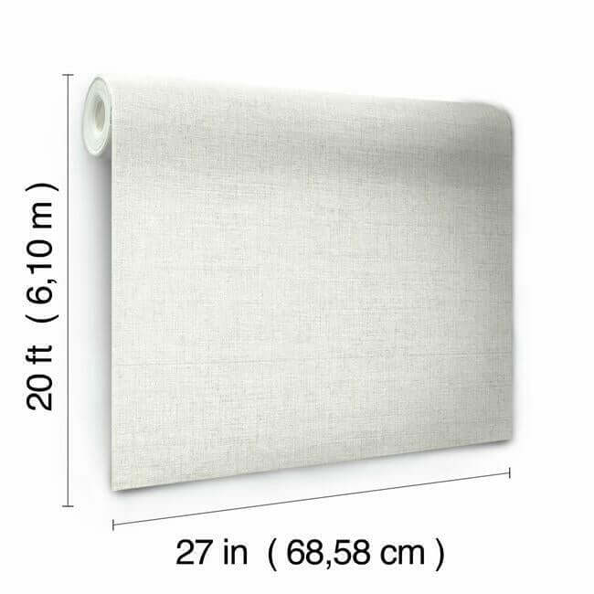papyrus-weave-premium-peel-stick-wallpaper-white-york-wallcoverings-psw1041rl - York Wallcoverings Wallpaper