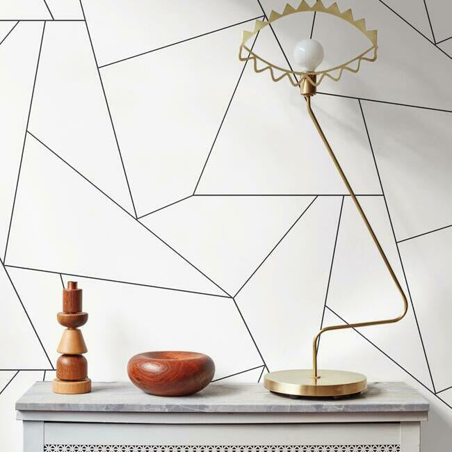 fractured-prism-premium-peel-stick-wallpaper-black-york-wallcoverings-psw1063rl - York Wallcoverings Wallpaper