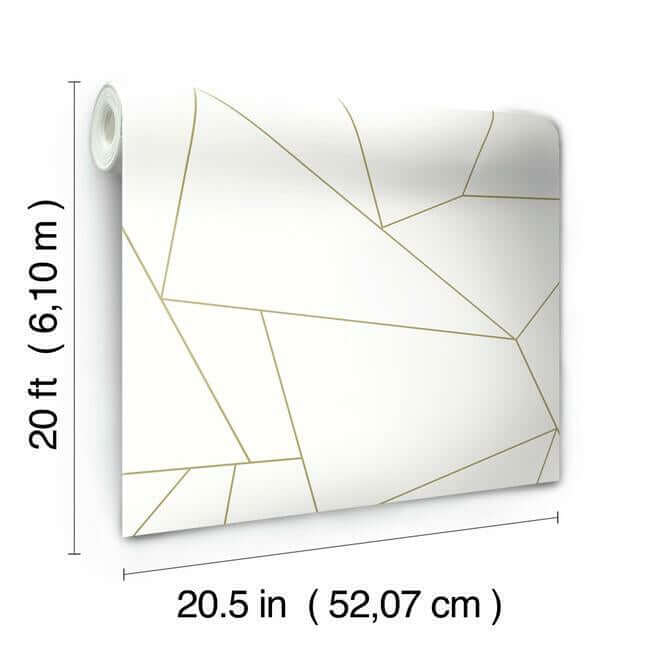 fractured-prism-premium-peel-stick-wallpaper-gold-york-wallcoverings-psw1064rl - York Wallcoverings Wallpaper