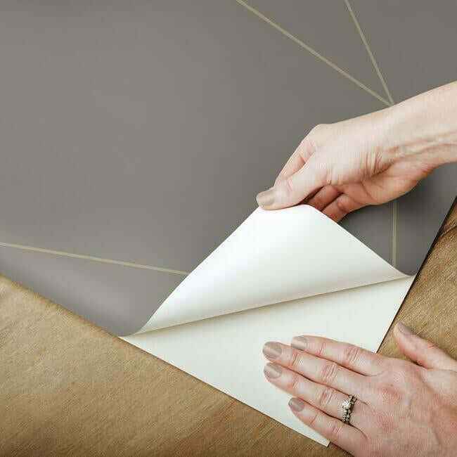 Fractured Prism Grey Peel & Stick Wallpaper - York Wallcoverings - PSW1233RL - York Wallcoverings Wallpaper