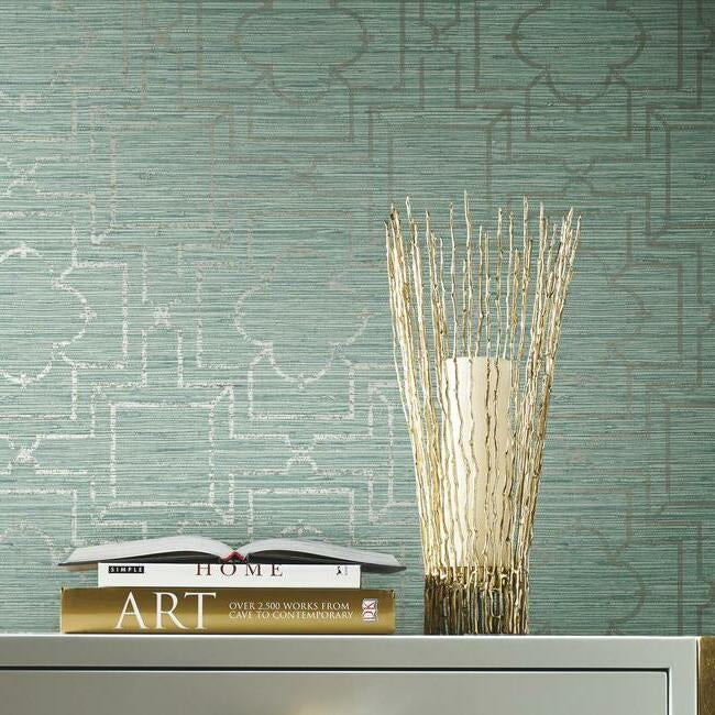 quatrefoil-trellis-premium-peel-stick-wallpaper-blue-york-wallcoverings-psw1066rl