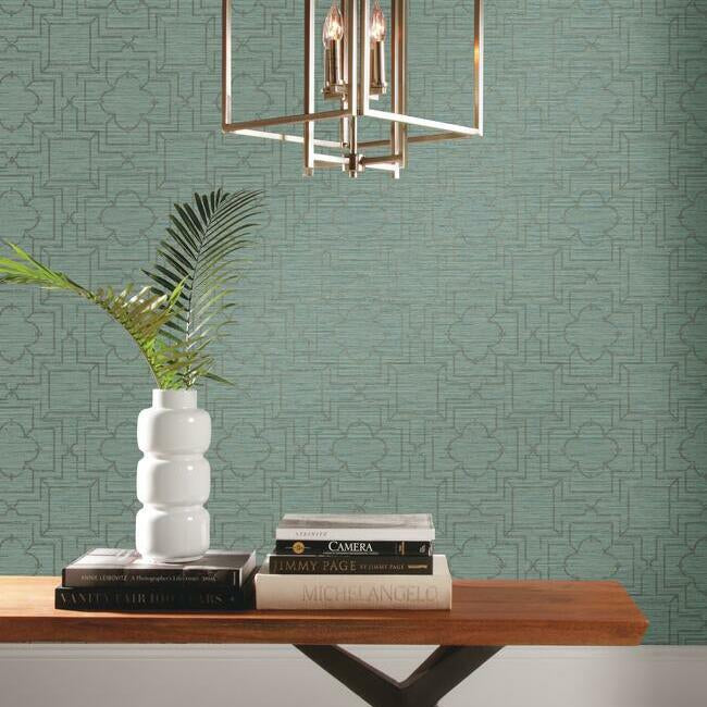 quatrefoil-trellis-premium-peel-stick-wallpaper-blue-york-wallcoverings-psw1066rl