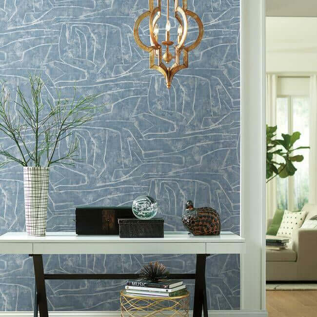urban-chalk-blue-peel-stick-wallpaper-york-wallcoverings-psw1232rl - York Wallpaper Wallpaper