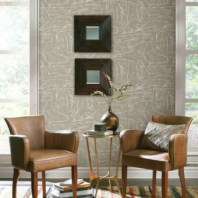 Urban Chalk Neutral Peel & Stick Wallpaper - York Wallcoverings - PSW1068RL - York Wallcoverings Wallpaper