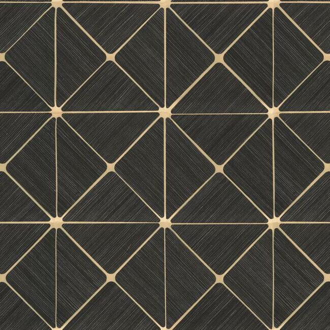 double-diamonds-premium-peel-stick-wallpaper-black-york-wallcoverings-psw1070rl - York Wallcoverings Wallpaper