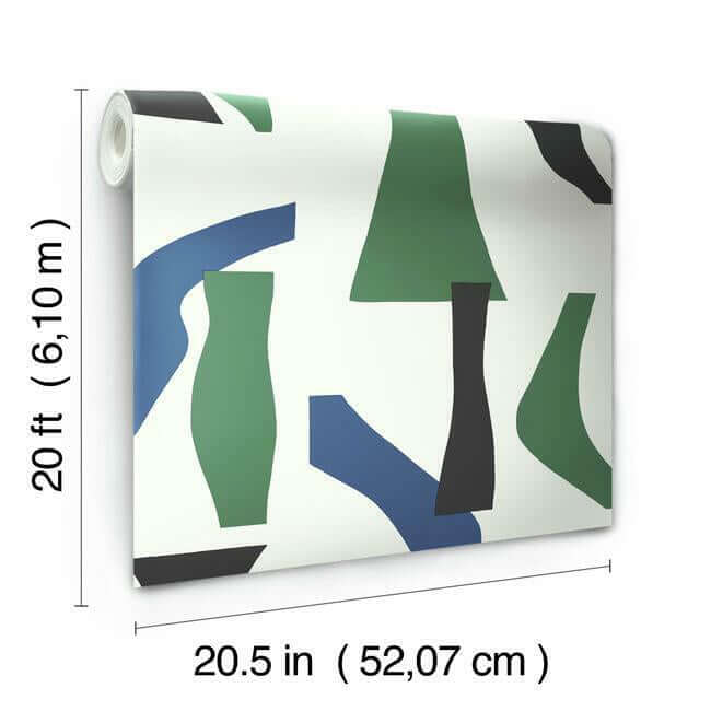 modernist-green-blue-peel-stick-wallpaper-york-wallcoverings-psw1057rl - York Wallcoverings Wallpaper