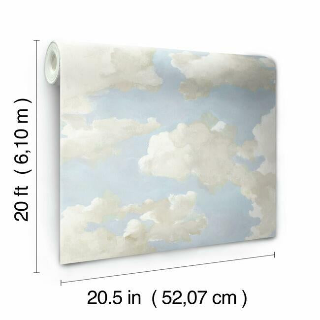 clouds-on-canvas-premium-peel-stick-wallpaper-blue-york-wallcoverings-psw1079rl