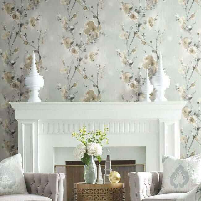 Charm Neutral Peel & Stick Wallpaper - York Wallcoverings - PSW1101RL - York Wallcoverings Wallpaper