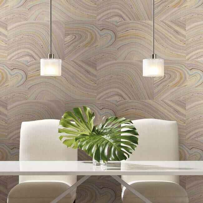 Onyx Purple Peel & Stick Wallpaper - York Wallcoverings - PSW1093RL - York Wallcoverings Wallpaper