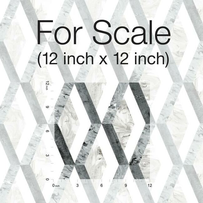 statuary-diamond-inlay-premium-peel-stick-wallpaper-greys-york-wallcoverings-psw1116rl - York Wallcoverings Wallpaper