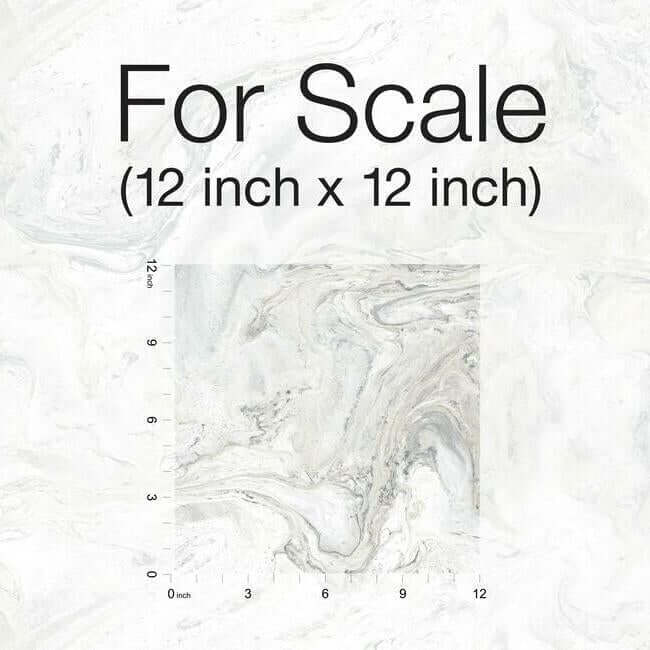 oil-marble-premium-peel-stick-wallpaper-whitegrey-york-wallcoverings-psw1127rl - York Wallcoverings Wallpaper