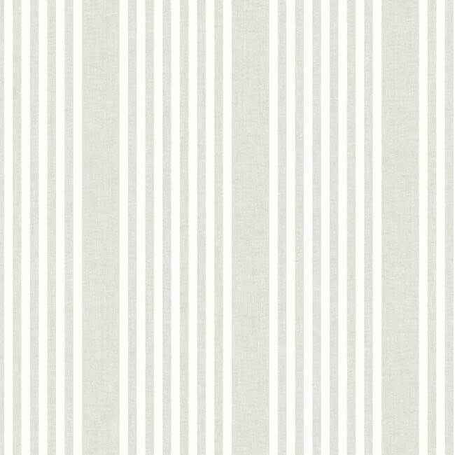 French Linen Stripe Off White Peel & Stick Wallpaper - York Wallcoverings - PSW1134RL - York Wallcoverings Wallpaper