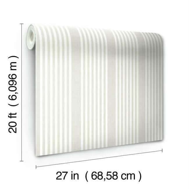 french-linen-stripe-premium-peel-stick-wallpaper-linen-york-wallcoverings-psw1134rl - York Wallcoverings Wallpaper