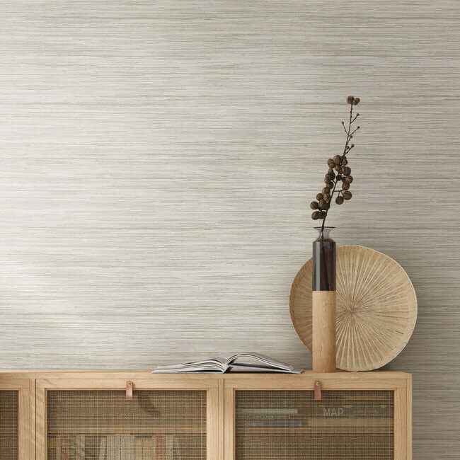 Bahia Grass Off White Peel & Stick Wallpaper - York Wallcoverings - PSW1137RL - York Wallcoverings Wallpaper