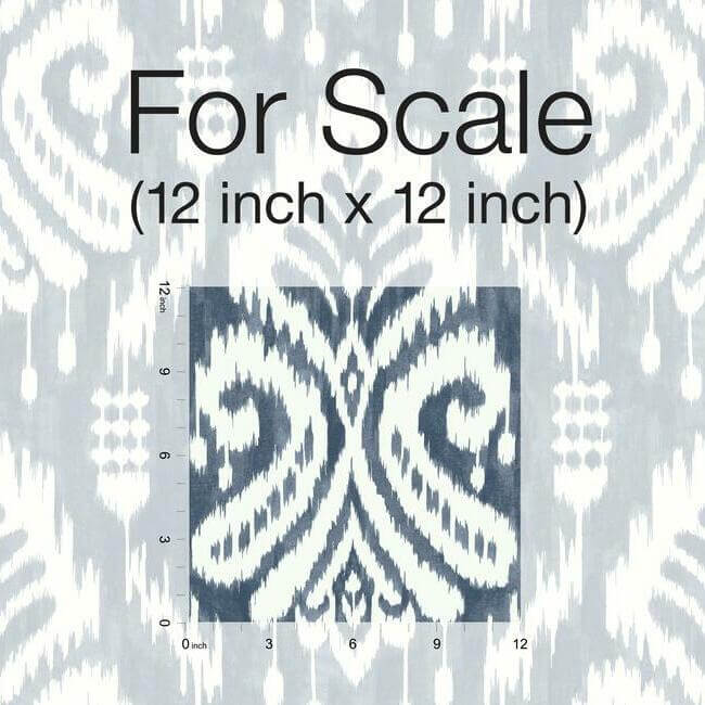 hawthorne-ikat-premium-peel-stick-wallpaper-demin-york-wallcoverings-psw1143rl - York Wallcoverings Wallpaper