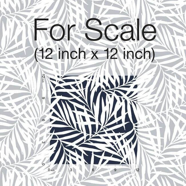 oahu-fronds-blue-peel-stick-wallpaper-york-wallcoverings-psw1146rl - York Wallcoverings Wallpaper