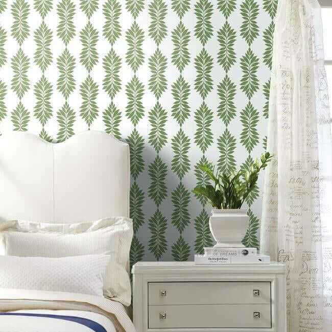 Broadsands Botanica Green Peel & Stick Wallpaper - York Wallcoverings - PSW1148RL