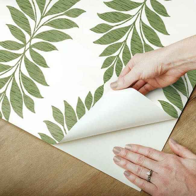 Broadsands Botanica Green Peel & Stick Wallpaper - York Wallcoverings - PSW1148RL - York Wallcoverings Wallpaper