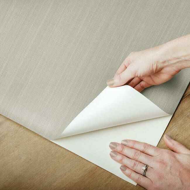 Laguna Abaca Premium Peel Stick Wallpaper Neutral - York Wallcoverings - PSW1182RL - York Wallcoverings Wallpaper