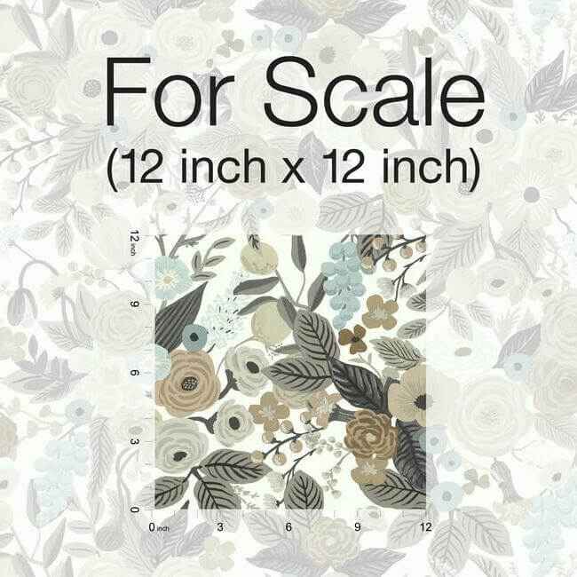 Garden Party Off White & Brown Peel & Stick Wallpaper - York Wallcoverings - PSW1202RL - York Wallcoverings Wallpaper