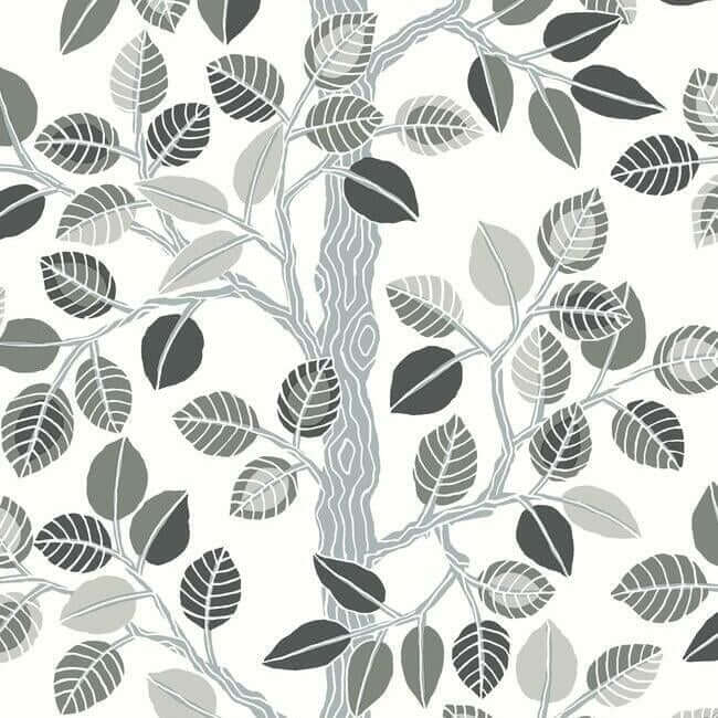forest-leaves-neutral-peel-stick-wallpaper-york-wallcoverings-psw1210rl - York Wallcoverings Wallpaper