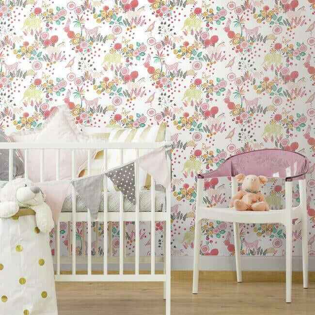 Reverie Premium Peel Stick Wallpaper Coralorange - York Wallcoverings - PSW1193RL - York Wallcoverings Wallpaper