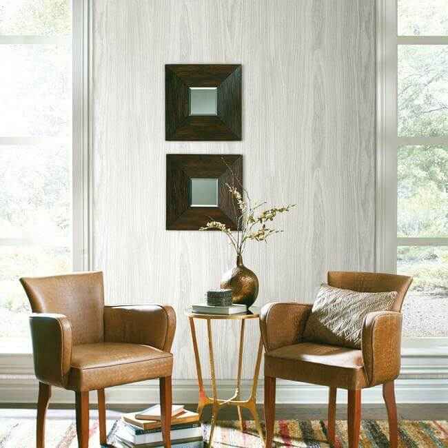 Linden White Peel & Stick Wallpaper - York Wallcoverings - PSW1276RL - York Wallcoverings Wallpaper
