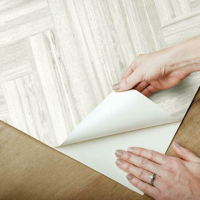 hermosa-herringbone-beige-peel-stick-wallpaper-york-wallcoverings-psw1287rl - York Wallpaper Wallpaper