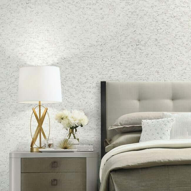 shimmering-cork-white-peel-stick-wallpaper-york-wallcoverings-psw1290rl - York Wallcoverings Wallpaper