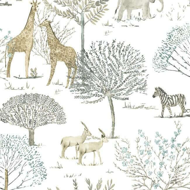 on-the-savanna-neutral-peel-stick-wallpaper-york-wallcoverings-psw1212rl - York Wallpaper Wallpaper