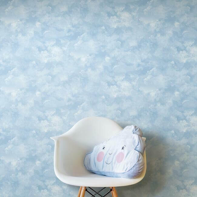 atrium-clouds-blue-peel-stick-wallpaper-york-wallcoverings-psw1211rl - York Wallpaper Wallpaper
