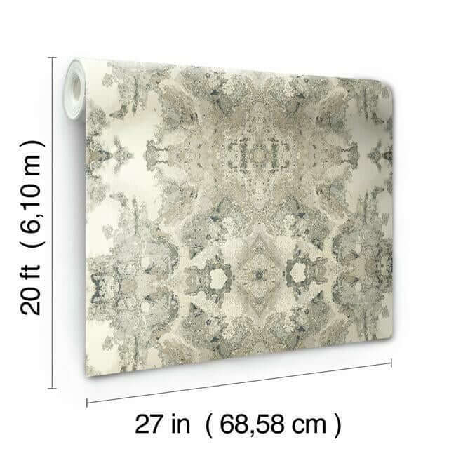 inner-beauty-premium-peel-stick-wallpaper-grey-mix-york-wallcoverings-psw1092rl - York Wallcoverings Wallpaper