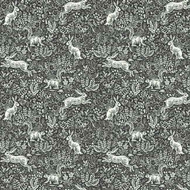 Fable Black & White Wallpaper - York Wallcoverings - RI5105 - York Wallcoverings Wallpaper