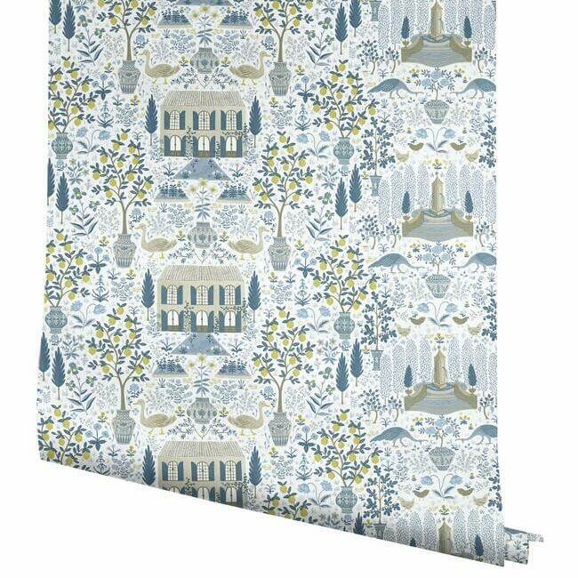 camont-wallpaper-indigo-york-wallcoverings-ri5108 - York Wallcoverings Wallpaper
