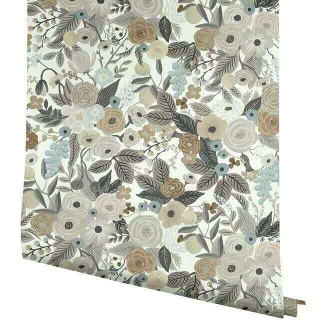 Garden Party Brown & Beige Wallpaper - York Wallcoverings - RI5121 - York Wallcoverings Wallpaper
