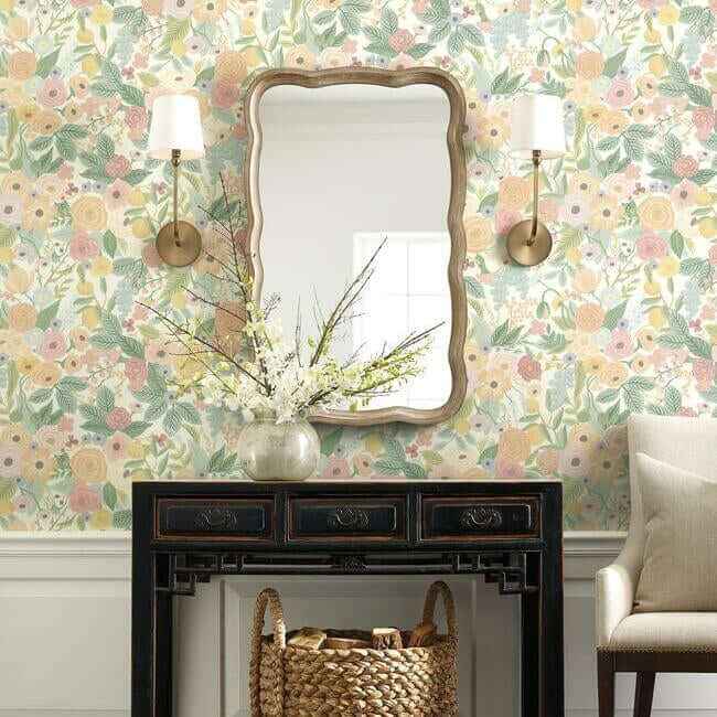 Garden Party Pastel Wallpaper - York Wallcoverings - RI5118 - York Wallcoverings Wallpaper