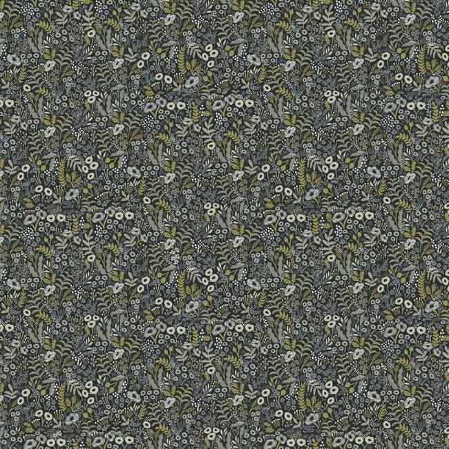 Tapestry Black & Beige Wallpaper - York Wallcoverings - RI5125 - York Wallcoverings Wallpaper