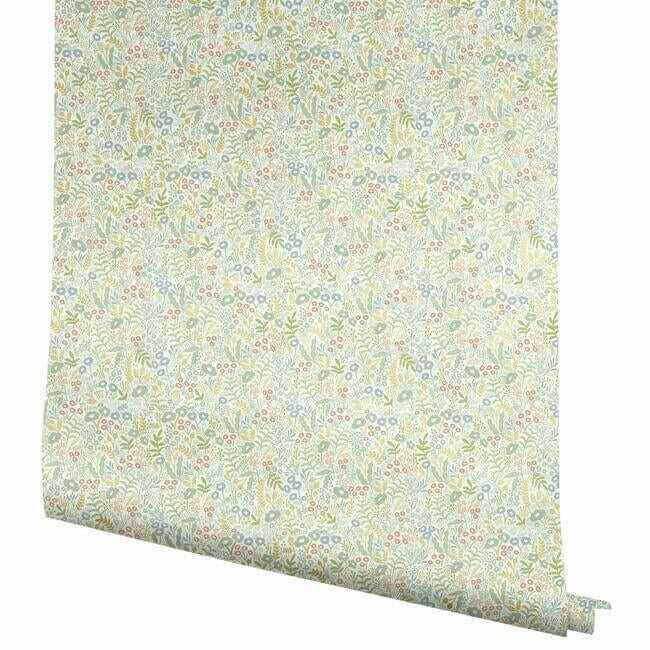 Tapestry Light Mustard Wallpaper - York Wallcoverings - RI5127 - York Wallcoverings Wallpaper