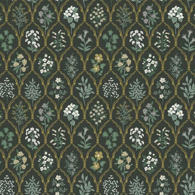 hawthorne-black-cream-wallpaper-york-wallcoverings-ri5133 - York Wallpaper Wallpaper