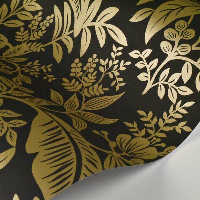 canopy-gold-black-wallpaper-york-wallcoverings-ri5139 - York Wallpaper Wallpaper