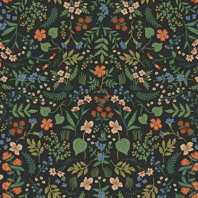 Wildwood Black Wallpaper - York Wallcoverings - RI5158 - York Wallcoverings Wallpaper