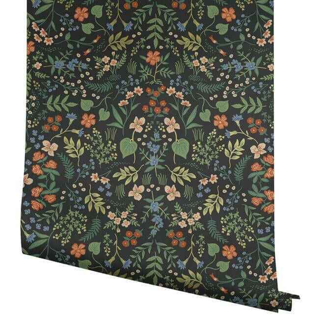 Wildwood Black Wallpaper - York Wallcoverings - RI5158 - York Wallcoverings Wallpaper
