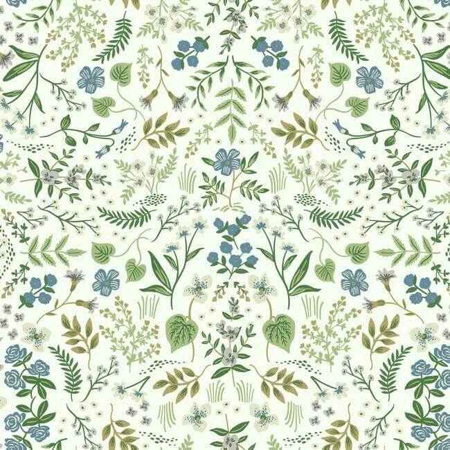 Wildwood Blue & Green Wallpaper - York Wallcoverings - RI5155 - York Wallcoverings Wallpaper
