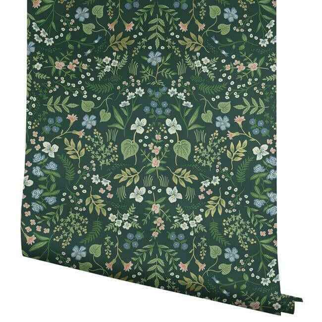 Wildwood Hunter Green Wallpaper - York Wallcoverings - RI5156 - York Wallcoverings Wallpaper