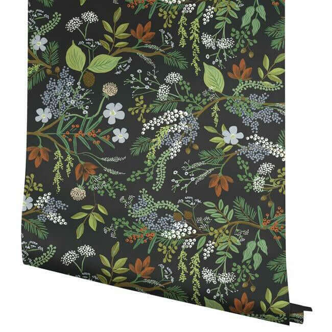 juniper-forest-wallpaper-black-york-wallcoverings-ri5166 - York Wallcoverings Wallpaper