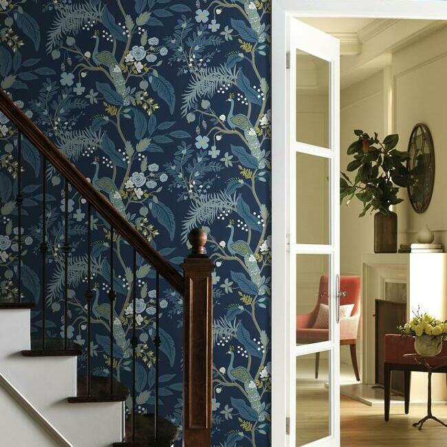 peacock-wallpaper-navy-york-wallcoverings-ri5172