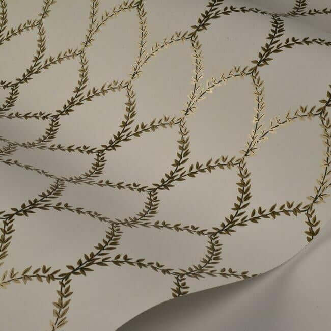 laurel-gold-white-wallpaper-york-wallcoverings-ri5176 - York Wallpaper Wallpaper
